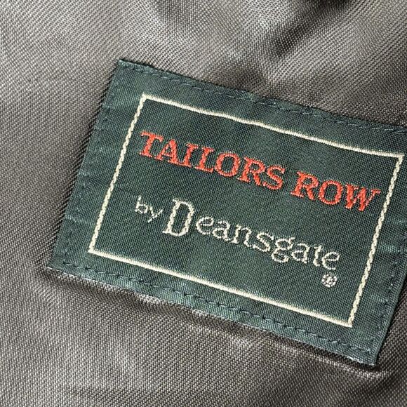 Tailors Row by Deansgate Blazer Mens 42R Plaid Silk Wool Two Button Sport Coat - Picture 8 of 10